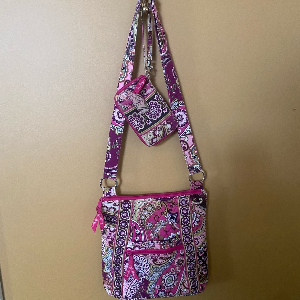Retired Vera Bradley crossbody bag and wallet.